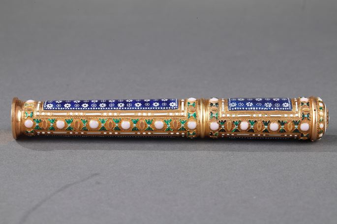 GOLD AND ENAMEL CASE FOR WAX, LOUIS XVI PERIOD | MasterArt